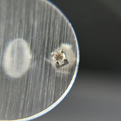 585er Weißgold Stecker 2x0.05ct. Brillianten